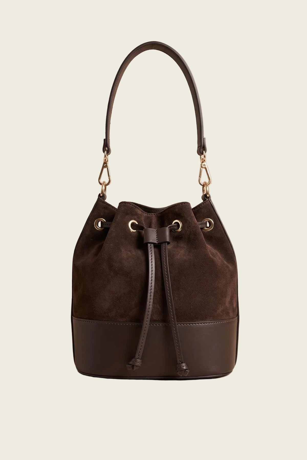 Lorenna Leather Bucket Bag