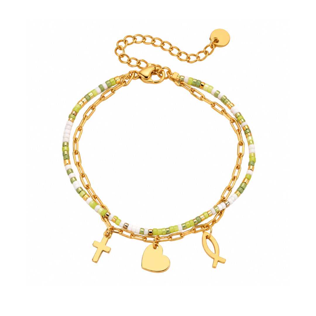 Green Mosaic Bracelet