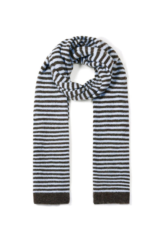 Black & Blue Stripes Scarf