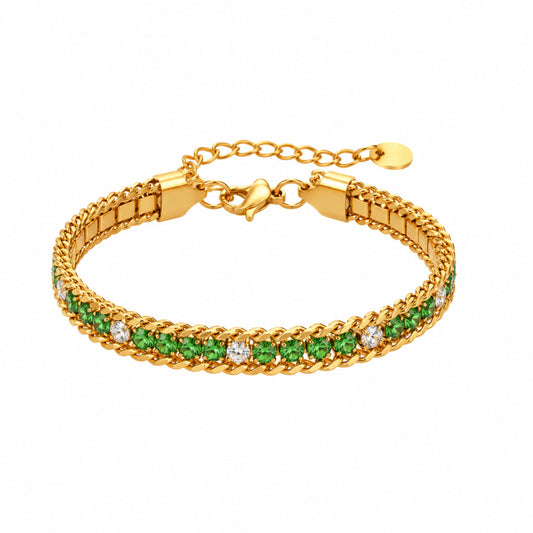 Pulsera Abalorios Verde