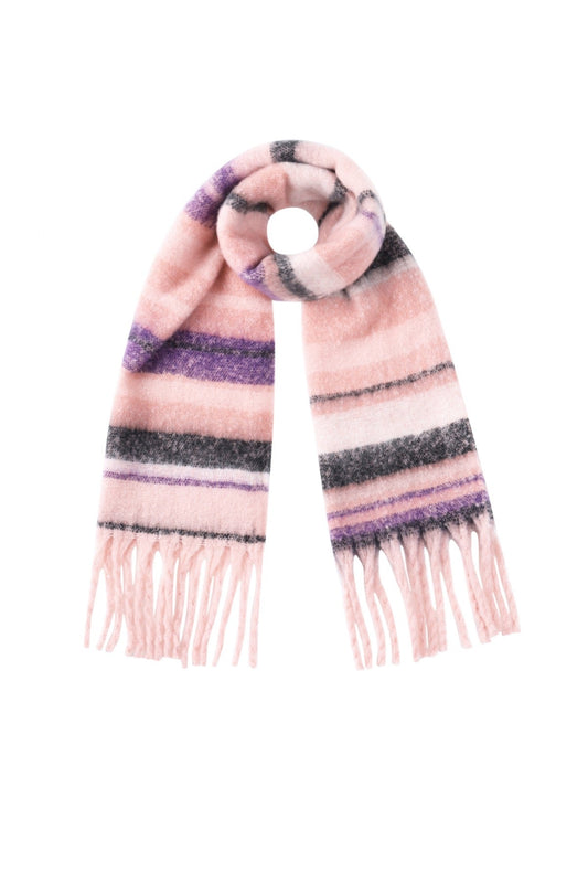 Pink with Stripes Scarf