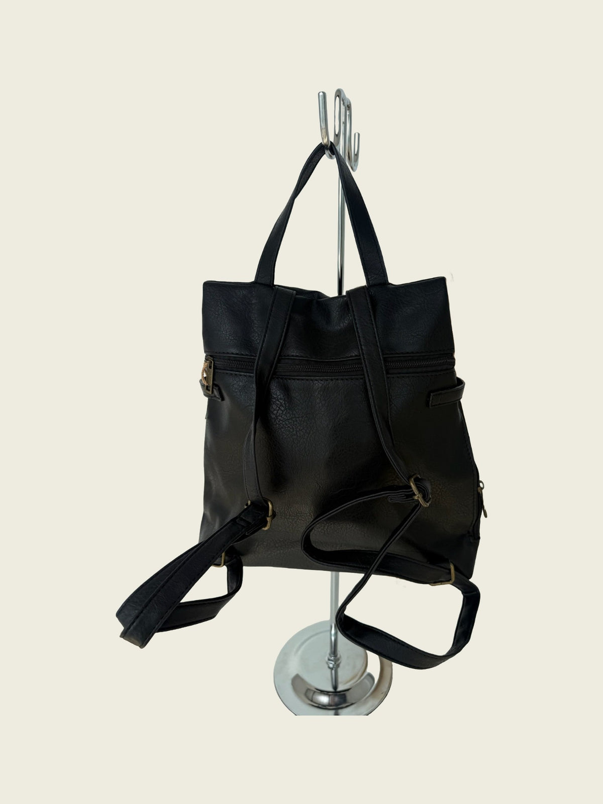 Mochila Noa negra trasera